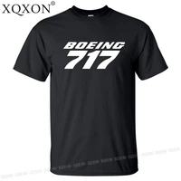 new 2022 high quality summer cotton men t shirt boeing 717 printed design man t shirt tee tops us size k704