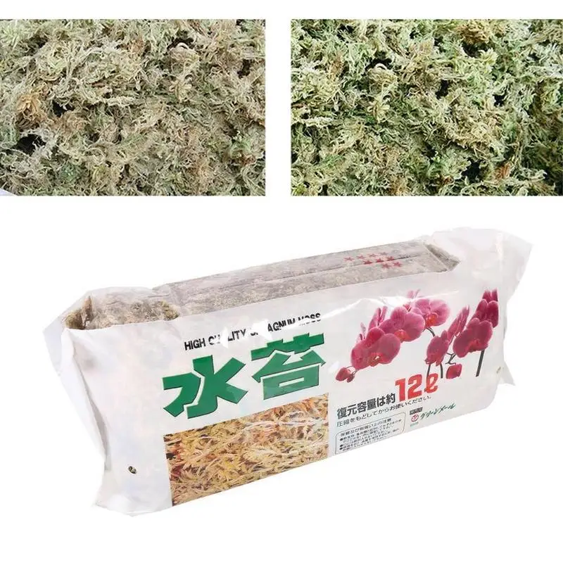 Увлажняющее питательное органическое удобрение 6/12 л Sphagnum Moss для орхидеи