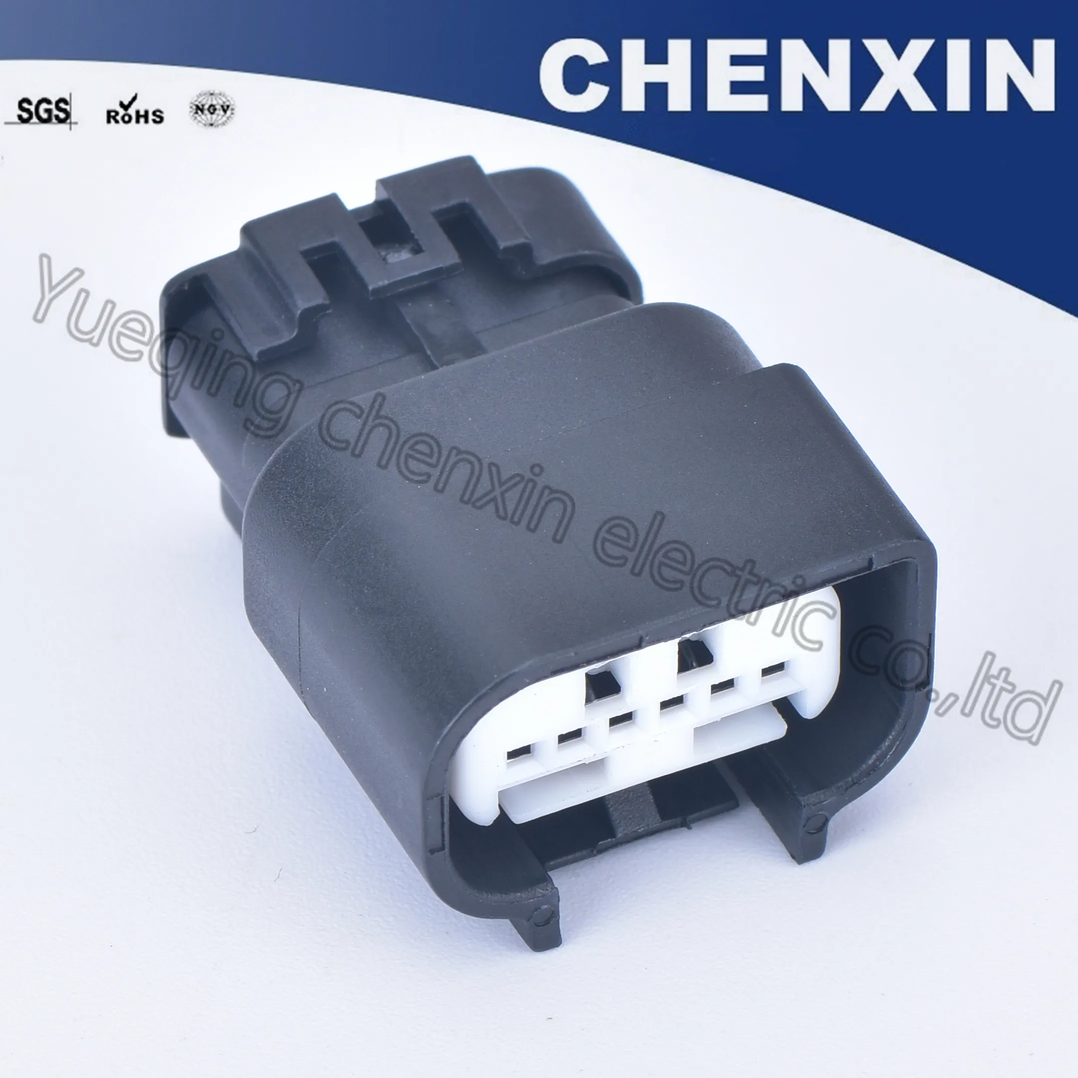 Черный 6 контактный автомобильный водонепроницаемый разъем гнездовой заднего