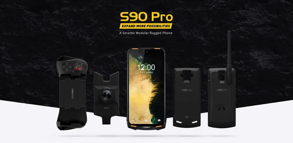 DOOGEE S90 Pro смартфон с 5 дюймовым дисплеем ОЗУ 6 ГБ ПЗУ 18 128 мАч 16 МП Android 5050|Смартфоны| |