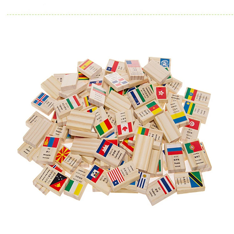 Новинка 2020 г. флаг страны домино для раннего развития детей обучающая