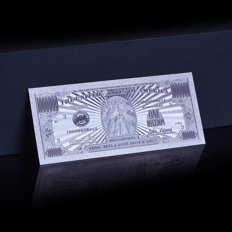 США Серебряный банкнот $100 доллар чистого серебра Фольга с сертификатом