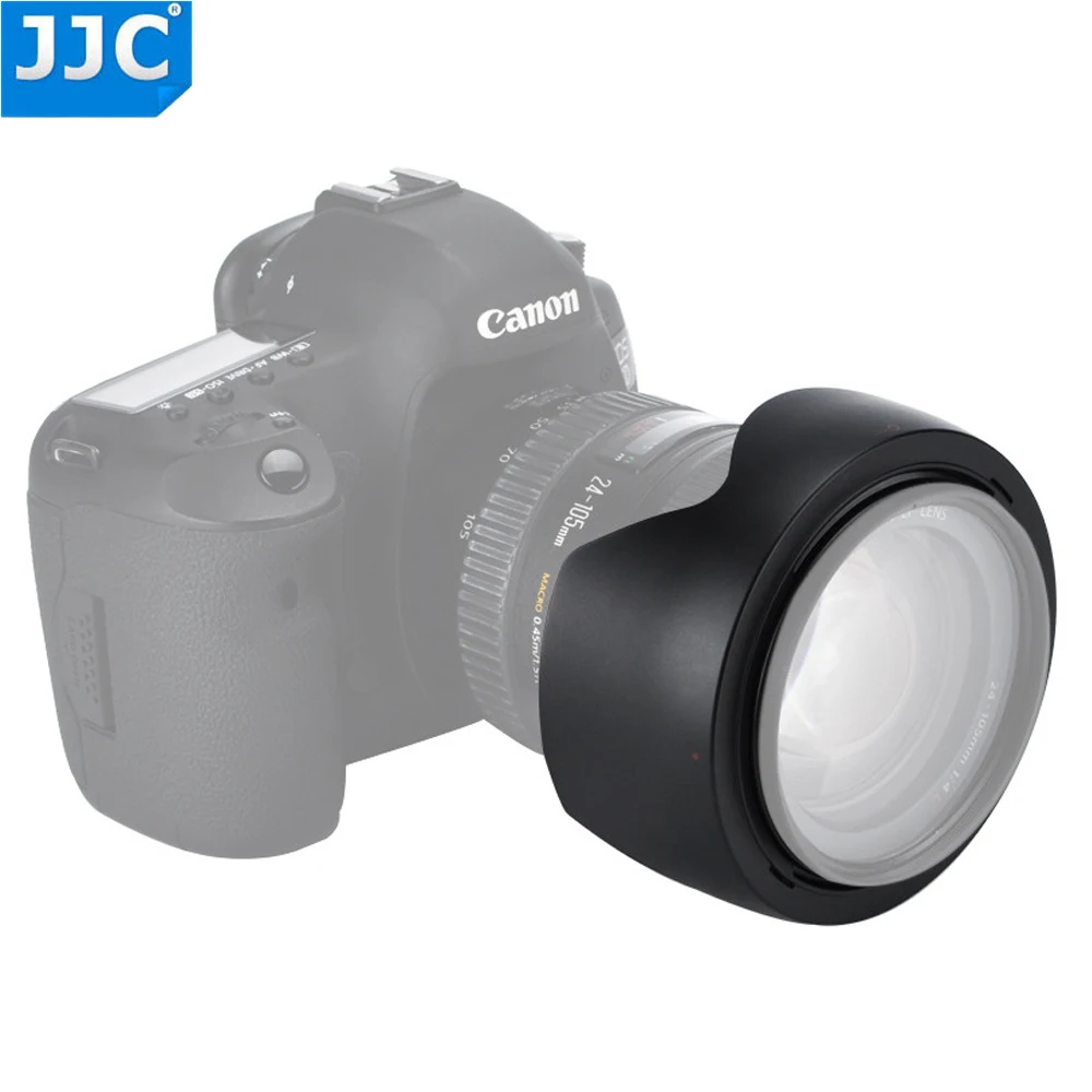 Бленда для объектива камеры JJC черная Цветочная бленда на замену Canon EF 24 105 мм f/4L IS