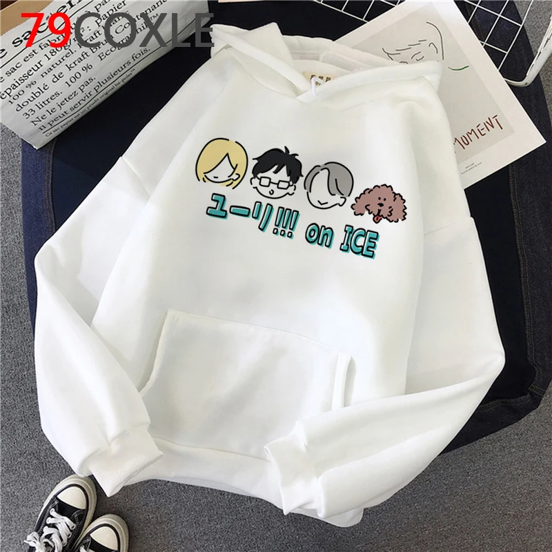 

Yuri on Ice hoodies female printed streetwear printed grunge women sweatshirts clothing anime