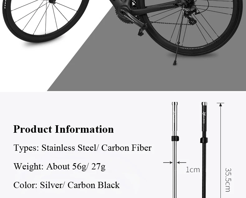 Велосипед ROCKBROS Kickstand Quick Release велосипедная ножная поддержка MTB дорожный велосипед углеродное волокно складной парковочный стеллаж велосипедная подставка