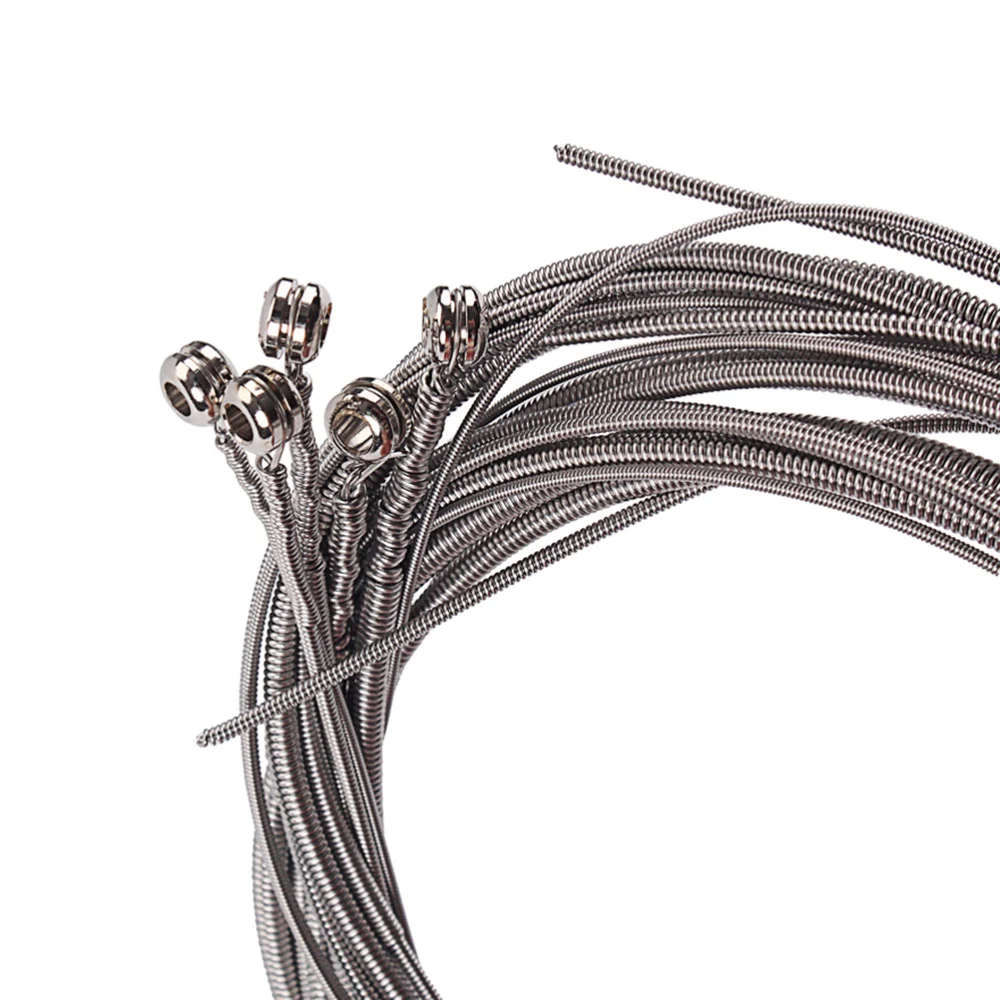 

5 Pcs Stainless Steel Bass Strings Bass Guitar Parts Accessories Guitar String Gauge Bass Guitar Accessories (Silver)
