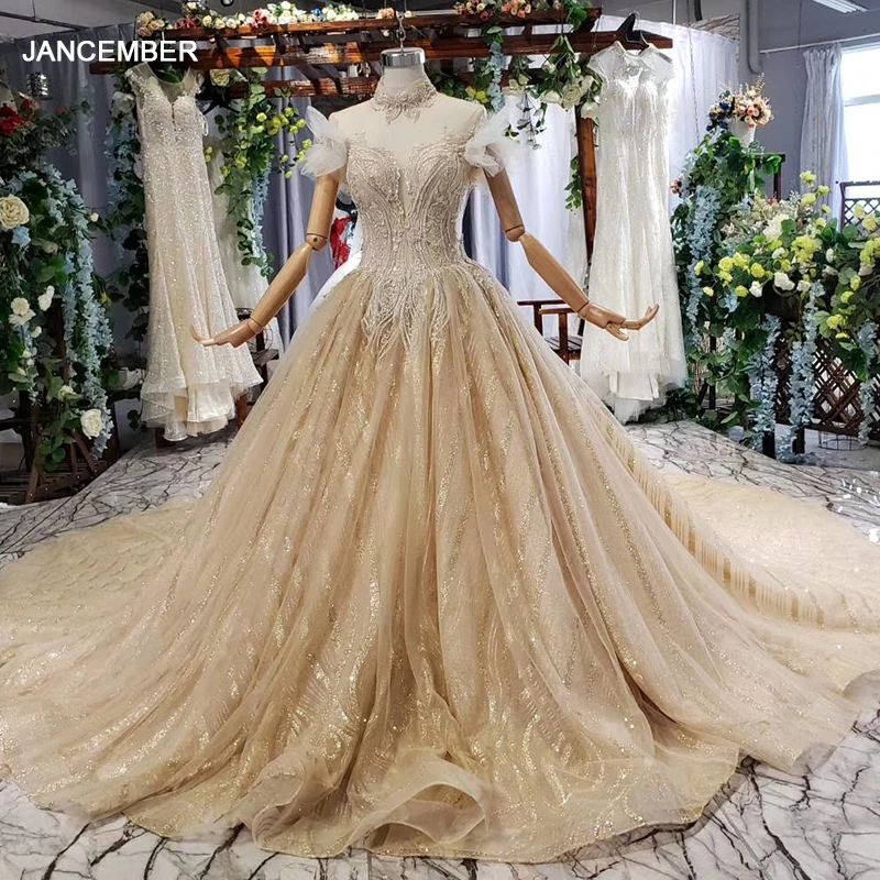 HTL631 женское роскошное свадебное платье с королевским шлейфом