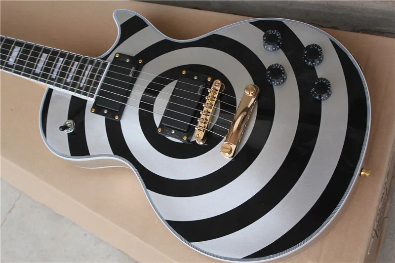 Электрогитара серебряное кольцо черный EMG пикап бесплатная доставка - купить по