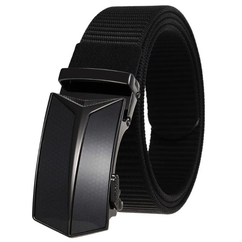 High QualityFashion Male Men's Alloy Buckle Nylon Braided Belt Cloth Belt Buckle Belt LY136-1314A-1 Designer Belts Men