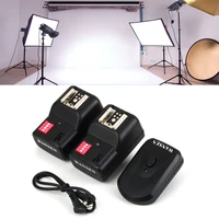 1 sets wireless 4 channels practical flash trigger transmitter with 2 receivers set for nikon for canon pt 16gy high qualtiy