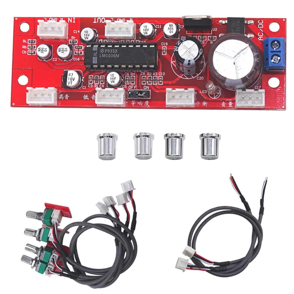 Плата LM1036 tone с регулировкой громкости высоких басов плата предварительного