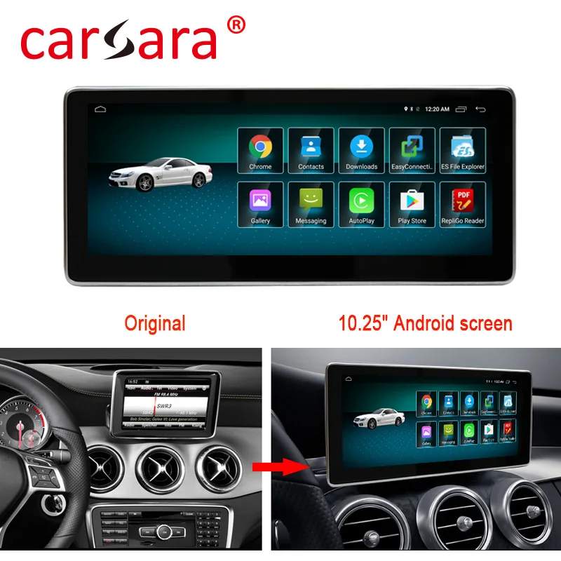 4+ 64G Android мультимедийный сенсорный экран для Mercedes Benz GLA CLA A класс W176 автомобиль Comand дисплей обновление с gps навигацией