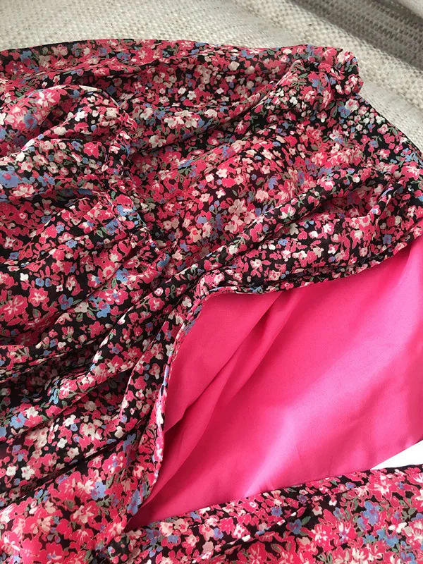 Женское шифоновое платье с цветочным принтом Timis Li повседневное офисное до