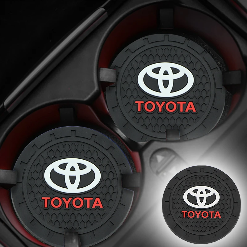 1 шт. эмблема автомобиль подставка слот для стакана воды нескользящий коврик Toyotas