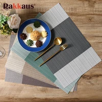 4pcs 4530cm placemats kitchen dinning table place mats non slip dish bowl placement heat stain resistant table decorative mats