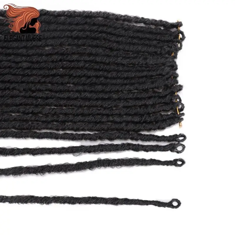 20 дюймов мягкие крючком косички Jumbo Dread прическа Омбре цвет синтетический искусственный Locs плетение волос наращивания