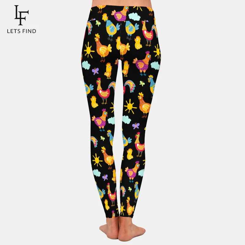 LETSFIND Новая модная высокая Талия размера плюс для женщин длинные леггинсы 3D