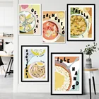 Испанская еда Кофе рыба хлеб кухня настенная живопись холст скандинавские плакаты и принты настенные картины для декора гостиной