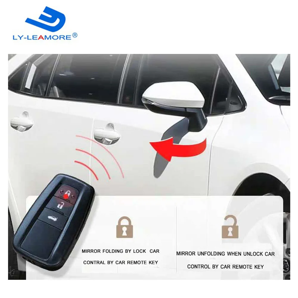 automatic auto intelligent car side rearview mirror folding system for camry 2018 2020 car mirror folding system free global shipping