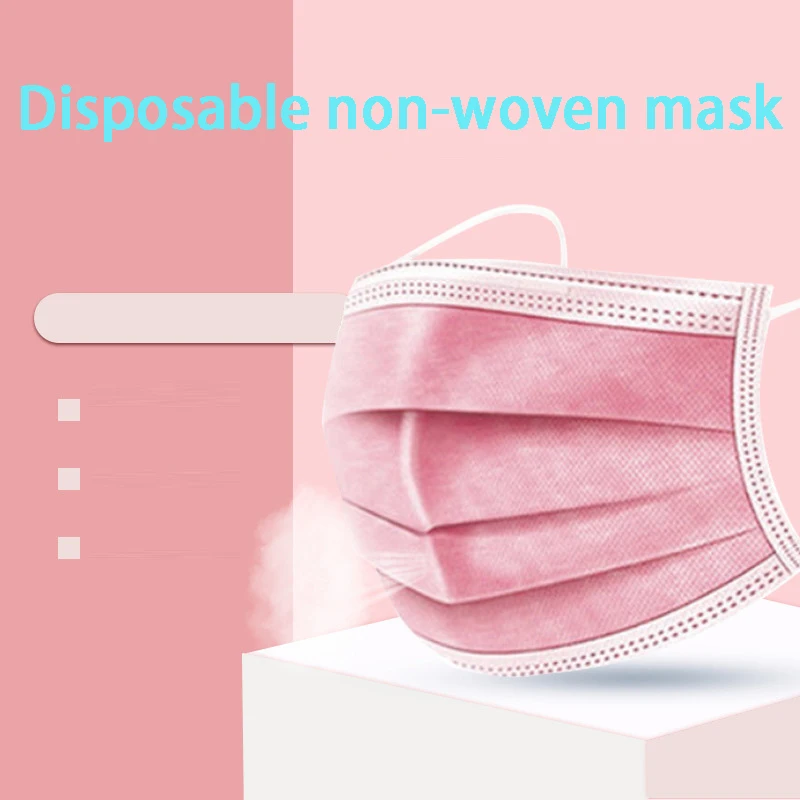 

Маски одноразовые Mondmasker, маски со ртом для лица, нетканые, трехслойные, 10/50/100/200 шт.