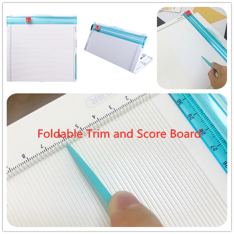 

35X36X4.3Cm Foldable Trim and Score Board Convenient Tool for Easy Storage and Diy Scrapbooking Card Making Photo Decor