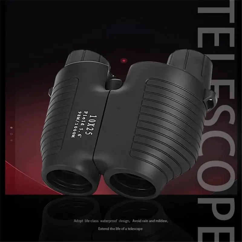 

10X25 HD FMC Binoculars Fixed Focus High Magnification BAK4 Children Adult Binoculars Concert Camping Competition Equipment