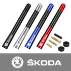 Радиоантенна 12 см из углеродного волокна для Skoda Octavia Fabia Rapid Superb Kodiaq Scala Karoq Citigo Kamiq Roomster автомобильные аксессуары