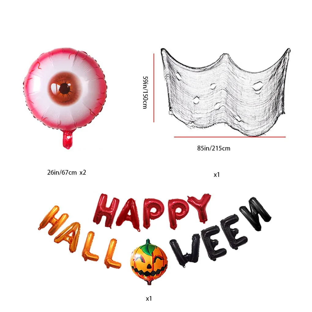 

Balloons Halloween Decoration Balloon Aluminum Foil Ghost Pumpkin DIY Party Supplies