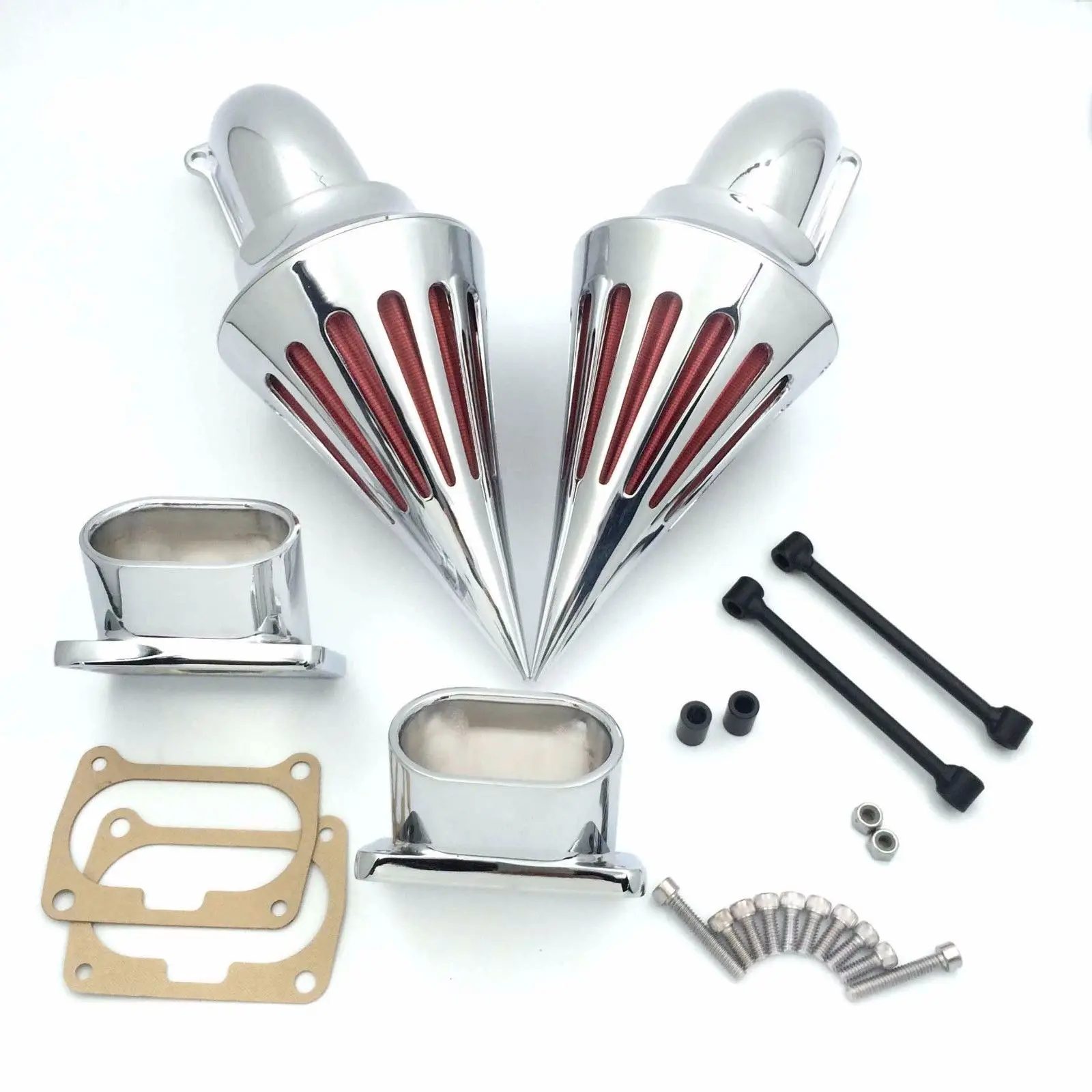

New Chromed Spike Air Cleaner intake Filter kits For Suzuki Boulevard M109