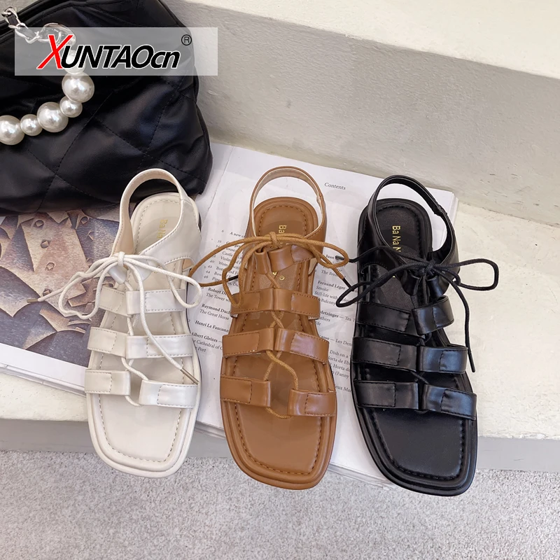 

2021 Woman Gladiator Sandals Women Summer New Shoes Fashion Flat With Slippers Flip Flops Female Casual Shoes Ladies Slides
