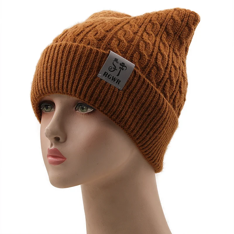 

New Winter Warm lovely Knitted Hats for Women Casual Soft Warm wool Beanie hats for glris lady Bonnet Gorros