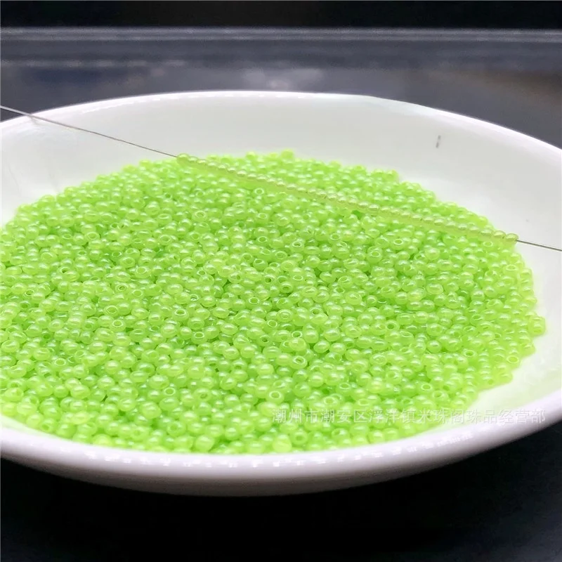 Супер Форма 2 мм Высокое качество риса бусины имитация мороженого нефритовые