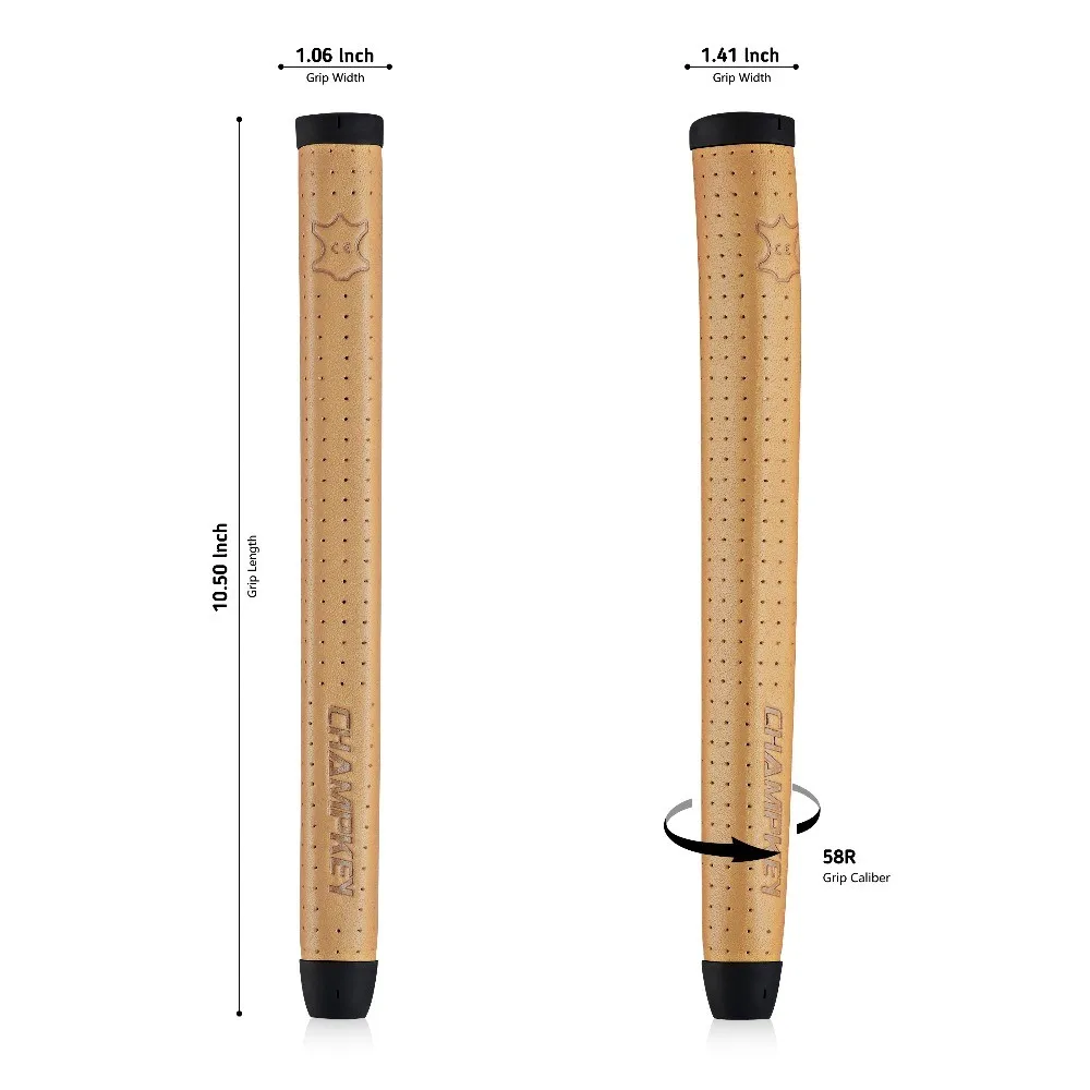 

Grip Comfort Pure Handmade Grip Sheep Ergonomics Putter 7 with Soft Colors Material Club Design Champkey Golf Leather Golf Putte