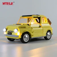 mtele led light kit for 10271 fiat 500 car toys no blocks model