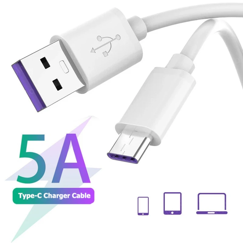 

Кабель USB Type-C для Samsung S21 Xiaomi Huawei, 2 м, 5 А
