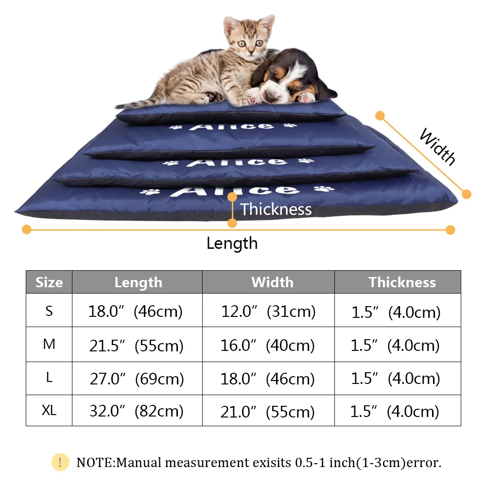 Custom Dog Bed House Waterproof Pet Sleeping Mat Warm Sofa Cushion Mattress Pet Blanket Kennel For Small Medium Large Dogs Cats images - 6