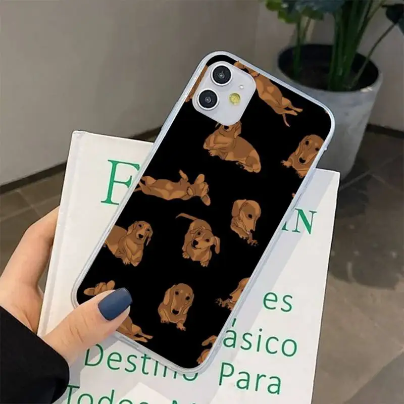 Чехол для iphone 13 8 7 6 6S Plus X 5S SE 2020 XR 11 12 pro XS MAX с изображением таксы | Мобильные