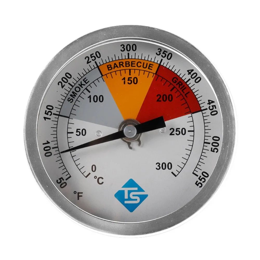 

For BBQ Grill Thermometer Grill Tool Stainless Steel Temperature Gauge