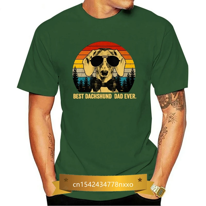 

Best Dachshund Dad Ever Father Dog Tagless Tee T-Shirt
