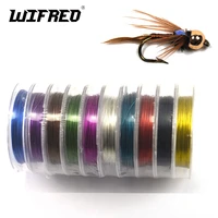 wifreo 10pcs fly tying copper wire 0 3mm x 10m midge larve nymph ribbing body fly tying material