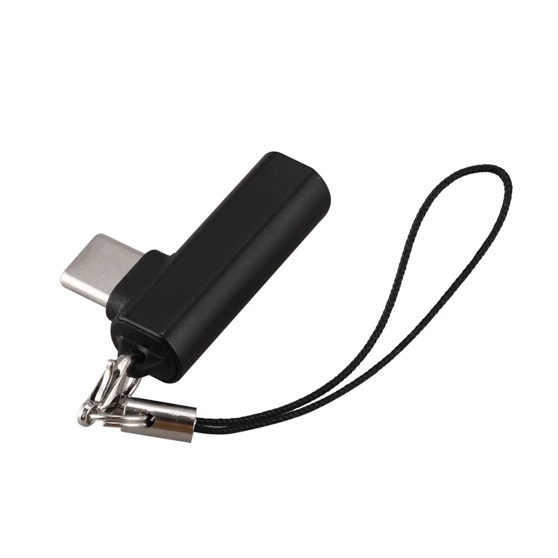 Локоть образный разъем USB Type C до 3 5 мм для наушников адаптер провода управления