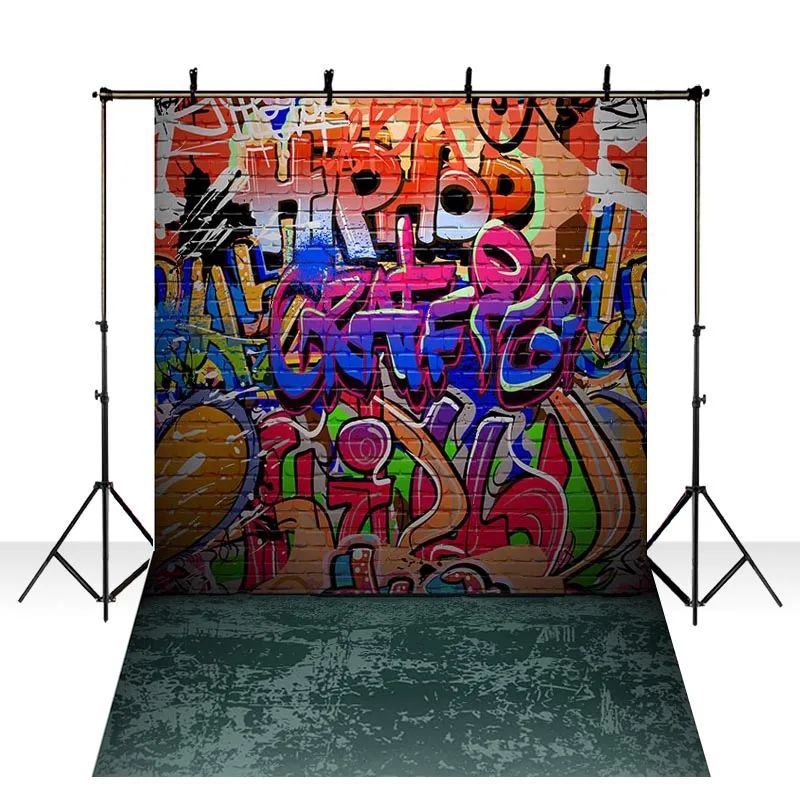 Виниловый фон для фотосъемки с изображением стены доунноу индивидуальности