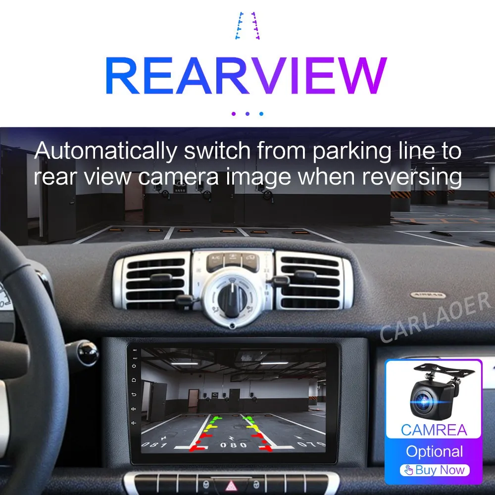 Автомагнитола для Mercedes Benz Smart fortwo 2011-2015 2016-2019 Android 10 мультимедийный радиоплеер