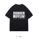 Женская футболка с принтом The Office Dunder Mifflin, футболки большого размера с японским аниме, летняя футболка, Ретро футболка с круглым вырезом для женщин