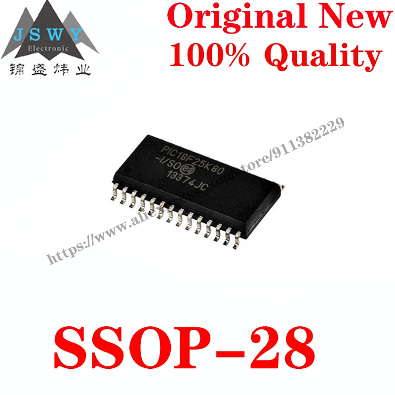 5~50 PCS PIC18F25K80-I/SO SSOP-28 Semiconductor 8-bit microcontroller -MCU IC Chip for module arduino Free Shipping PIC18F25K80