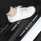 4 шт. защитные наклейки для порога двери автомобиля от царапин для Lincoln MKC MKT Nautilus Voyager MKZ MKX Aviator Navigator