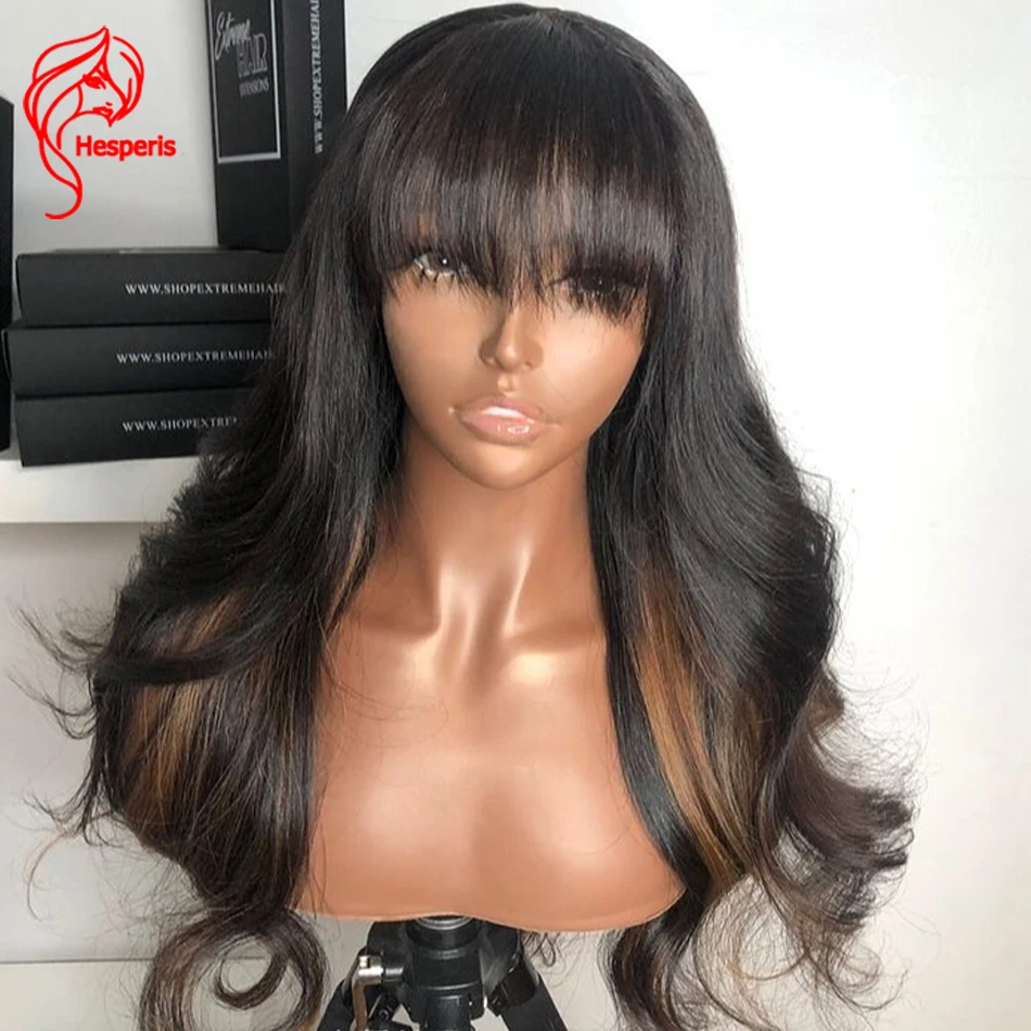 

Парики из человеческих волос с эффектом омбре от Hesperis, блонд, бразильский парик без повреждения кутикулы, парики для чернокожих женщин