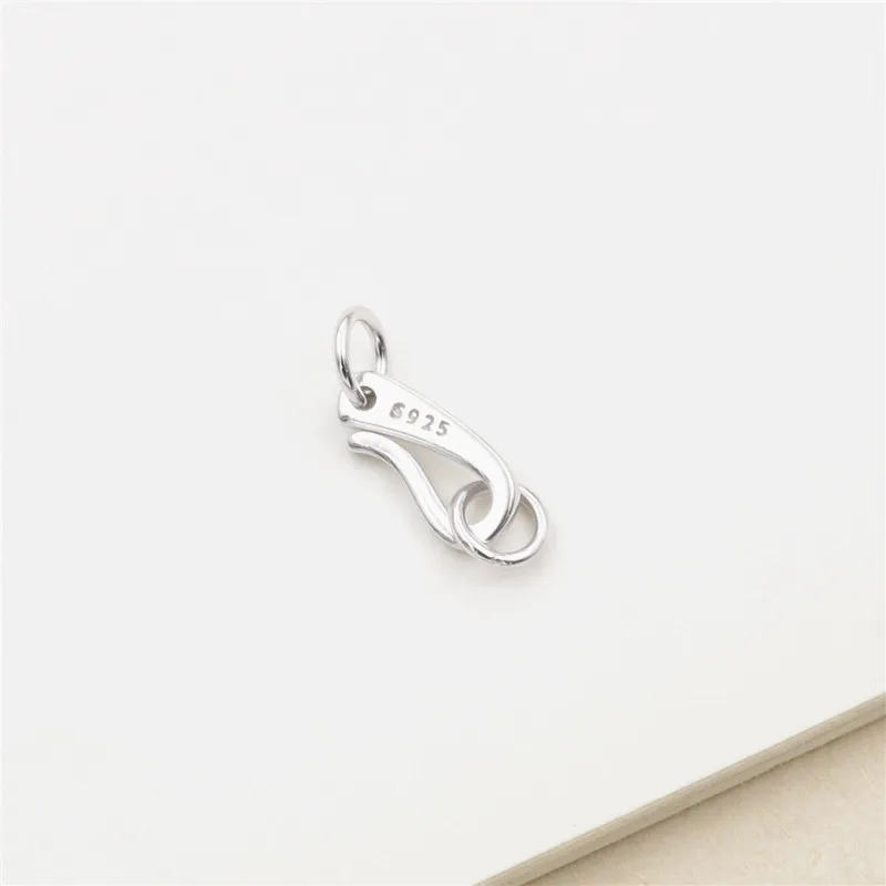 1Set 925 Sterling Silver Solid Clasps Hooks Connector for DIY Bracelet Necklace Making Fine Jewelry Finding |