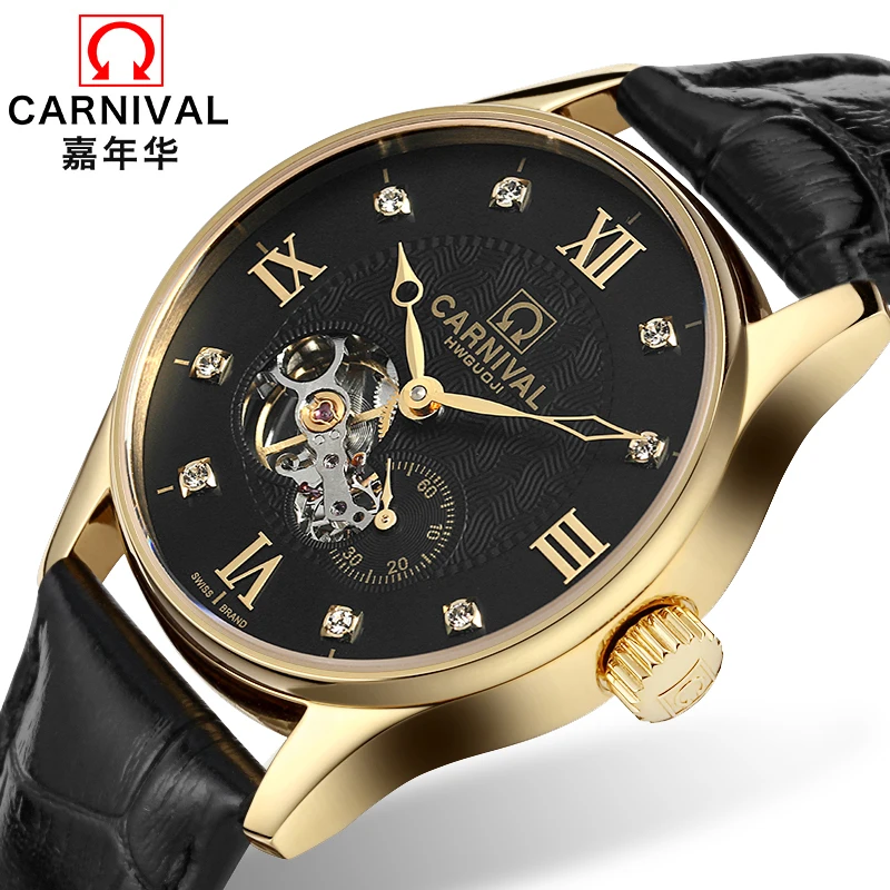 

Swizeland карнавал Роскошные брендовые Для мужчин часы автоматические механические часы Для мужчин сапфир reloj hombre relogio Наручные часы C8671-8