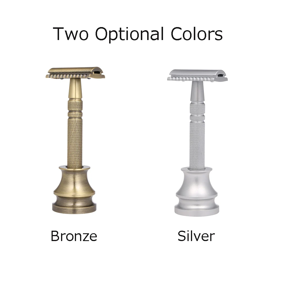 Профессиональный Металлический бритвенный комплект с двойным краем безопасная